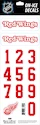 Numéros de casque Sportstape  ALL IN ONE HELMET DECALS - DETROIT RED WINGS