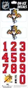 Numéros de casque Sportstape  ALL IN ONE HELMET DECALS - FLORIDA PANTHERS