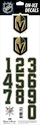 Numéros de casque Sportstape  ALL IN ONE HELMET DECALS - LAS VEGAS GOLDEN KNIGHTS