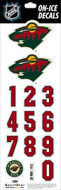 Numéros de casque Sportstape ALL IN ONE HELMET DECALS - MINNESOTA WILD