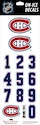 Numéros de casque Sportstape  ALL IN ONE HELMET DECALS - MONTREAL CANADIENS