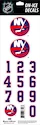 Numéros de casque Sportstape  ALL IN ONE HELMET DECALS - NEW YORK ISLANDERS