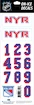 Numéros de casque Sportstape  ALL IN ONE HELMET DECALS - NEW YORK RANGERS