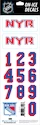 Numéros de casque Sportstape  ALL IN ONE HELMET DECALS - NEW YORK RANGERS