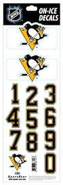 Numéros de casque Sportstape ALL IN ONE HELMET DECALS - PITTSBURGH PENGUINS