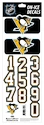 Numéros de casque Sportstape  ALL IN ONE HELMET DECALS - PITTSBURGH PENGUINS - DARK HELMET