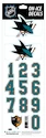 Numéros de casque Sportstape  ALL IN ONE HELMET DECALS - SAN JOSE SHARKS