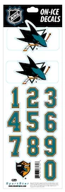 Numéros de casque Sportstape ALL IN ONE HELMET DECALS - SAN JOSE SHARKS