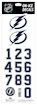 Numéros de casque Sportstape  ALL IN ONE HELMET DECALS - TAMPA BAY LIGHTENING