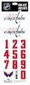 Numéros de casque Sportstape  ALL IN ONE HELMET DECALS - WASHINGTON CAPITALS