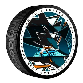 Palet de hockey Inglasco Inc. Medallion Blister San Jose Sharks