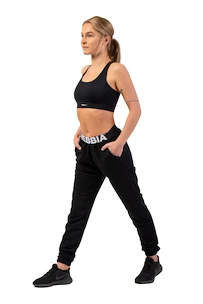 Pantalon de survêtement pour femme Nebbia  Iconic Mid-Waist Sweatpants 408 black XS