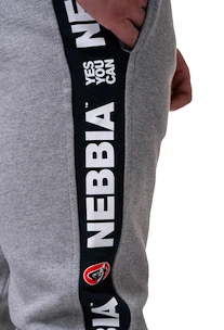 Pantalons de survêtement pour homme Nebbia  Golden Era sweatpants 196 light grey XXL