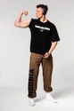 Pantalons de survêtement pour homme Nebbia  Washed-off Gym Sweatpants Baggy Style GYM BRO 373 Ligth Brown