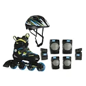 Patins à roulettes pour enfant Fila  J-One Boy Combo 3-Set Blue/Lime