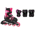 Patins à roulettes pour enfant Rollerblade  Microblade Combo Black/Pink  EUR 36,5-40,5