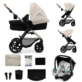 Poussette Kinderkraft Moov 2 3in1 Moonlight Grey Eva Wheels