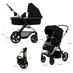 Poussette Kinderkraft Moov 2 3in1 Pure Black Eva Wheels