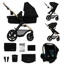 Poussette Kinderkraft Moov 2 3in1 Pure Black Eva Wheels