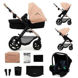 Poussette Kinderkraft Moov 2 3in1 Sand Beige Eva Wheels
