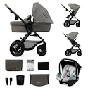 Poussette Kinderkraft Moov 2 Air 3In1 Light Grey