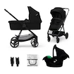 Poussette Kinderkraft Newly 3In1 Classic Black + Mink Pro