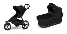 Poussette sportive Thule Urban Glide 3 Black + Bassinet Black