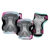 Protections pour hockey inline pour enfant  Powerslide  Kids Pro Girls II Set Grey/Pink