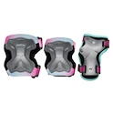 Protections pour hockey inline pour enfant  Powerslide  Kids Pro Girls II Set Grey/Pink