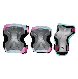Protections pour hockey inline pour enfant  Powerslide  Kids Pro Girls II Set Grey/Pink