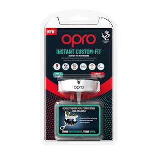 Protège dents Opro  INSTANT CUSTOM FIT SOLIDS White/Gold Senior