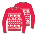 Pull de Noël CCM  HOLIDAY UGLY SWEATER SR Red