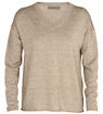 Pull-over Icebreaker  Flaxen LS V Sweater Beige