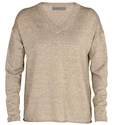 Pull-over Icebreaker  Flaxen LS V Sweater Beige