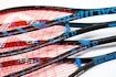 Raquette de squash Salming  Grit Feather Racket Black/Cyan