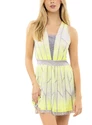 Robe pour femme Lucky in Love  Pleat Wave Dress Neon Yellow