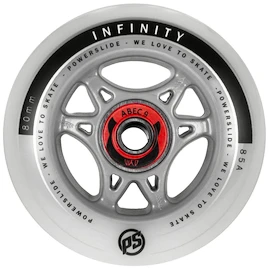Roues avec roulements Powerslide Infinity RTR 80 mm / 85A, ABEC 9