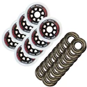 Roues en ligne Tempish  Radical 84 mm 84A 8-Pack + ABEC 9 16-Pack