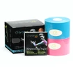 Ruban adhésif BronVit  Sport kinesiology tape balení 2 x 6m – classic –  modrá + růžová