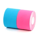 Ruban adhésif BronVit  Sport kinesiology tape balení 2 x 6m – classic –  modrá + růžová