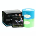 Ruban adhésif BronVit  Sport kinesiology tape balení 2 x 6m – classic –  modrá + zelená