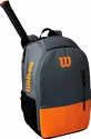 Sac à dos pour raquettes Wilson Team Backpack Grey/Orange