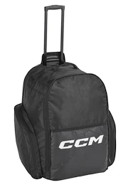 Sac à roulettes de hockey CCM Wheel Backpack 18 Black Senior