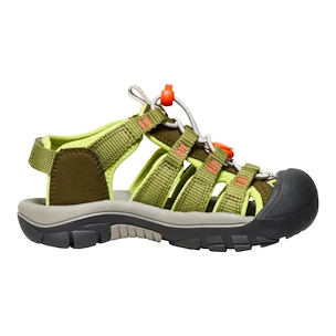 Sandales pour enfant Keen NEWPORT BOUNDLESS Dark olive/Scarlet ibis