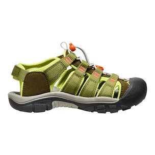 Sandales pour enfant Keen NEWPORT BOUNDLESS Dark olive/Scarlet ibis