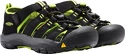 Sandales pour enfant Keen  Newport H2 JR Black/Lime Green