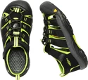 Sandales pour enfant Keen  Newport H2 JR Black/Lime Green