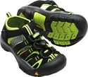 Sandales pour enfant Keen  Newport H2 K Black/Lime Green