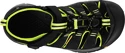 Sandales pour enfant Keen  Newport H2 K Black/Lime Green