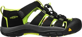 Sandales pour enfant Keen Newport H2 K Black/Lime Green